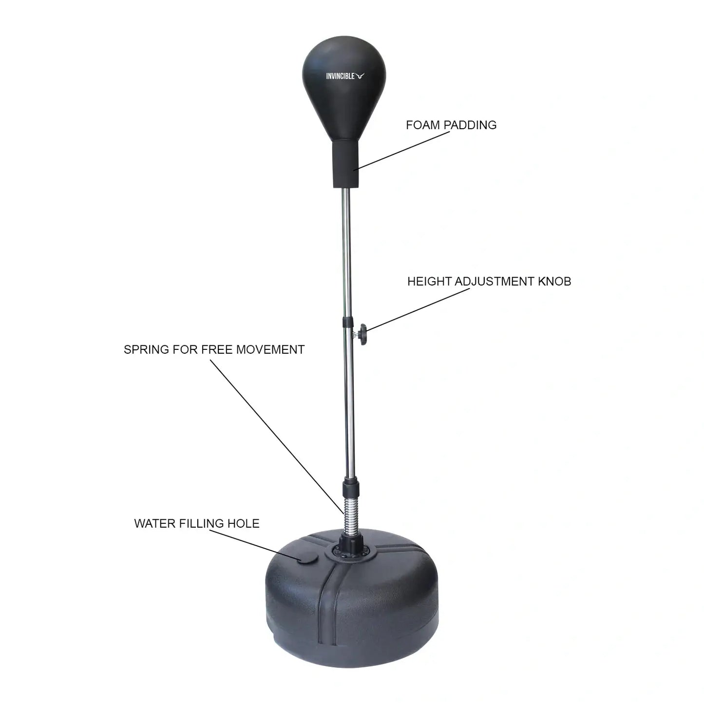 Invincible Adjustable Boxing Speed Ball