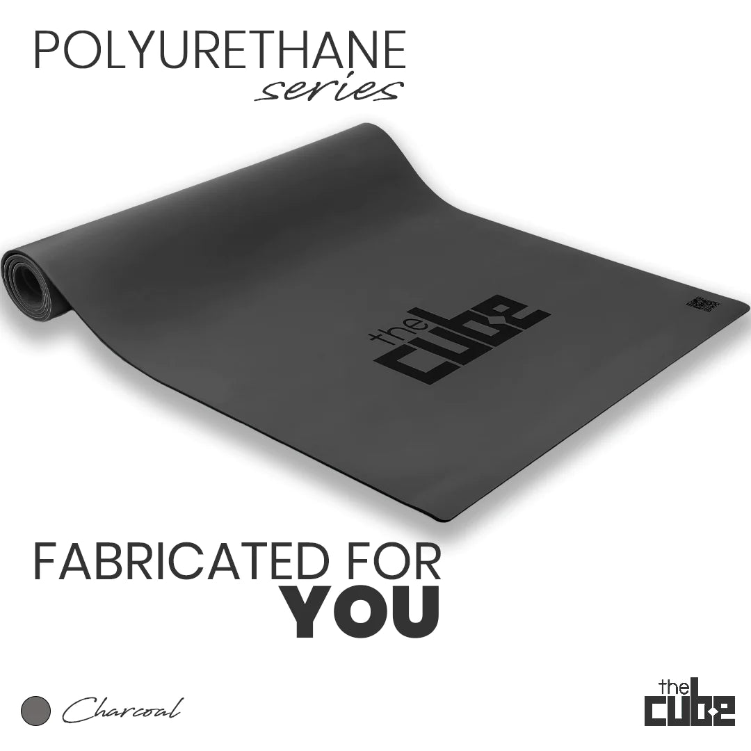 Prana PU Yoga Mat - Charcoal with Bag