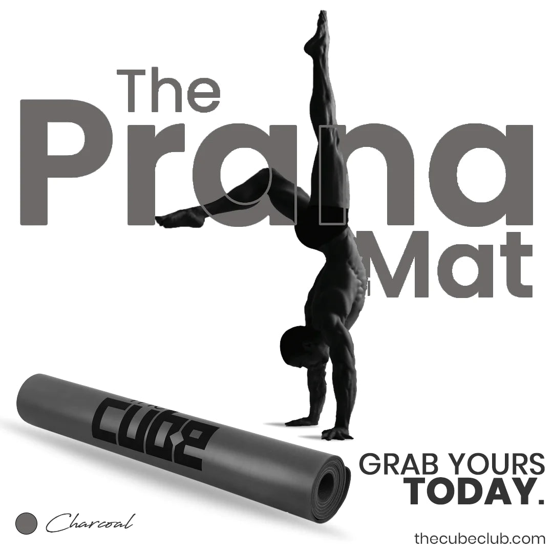 Prana PU Yoga Mat - Charcoal with Bag