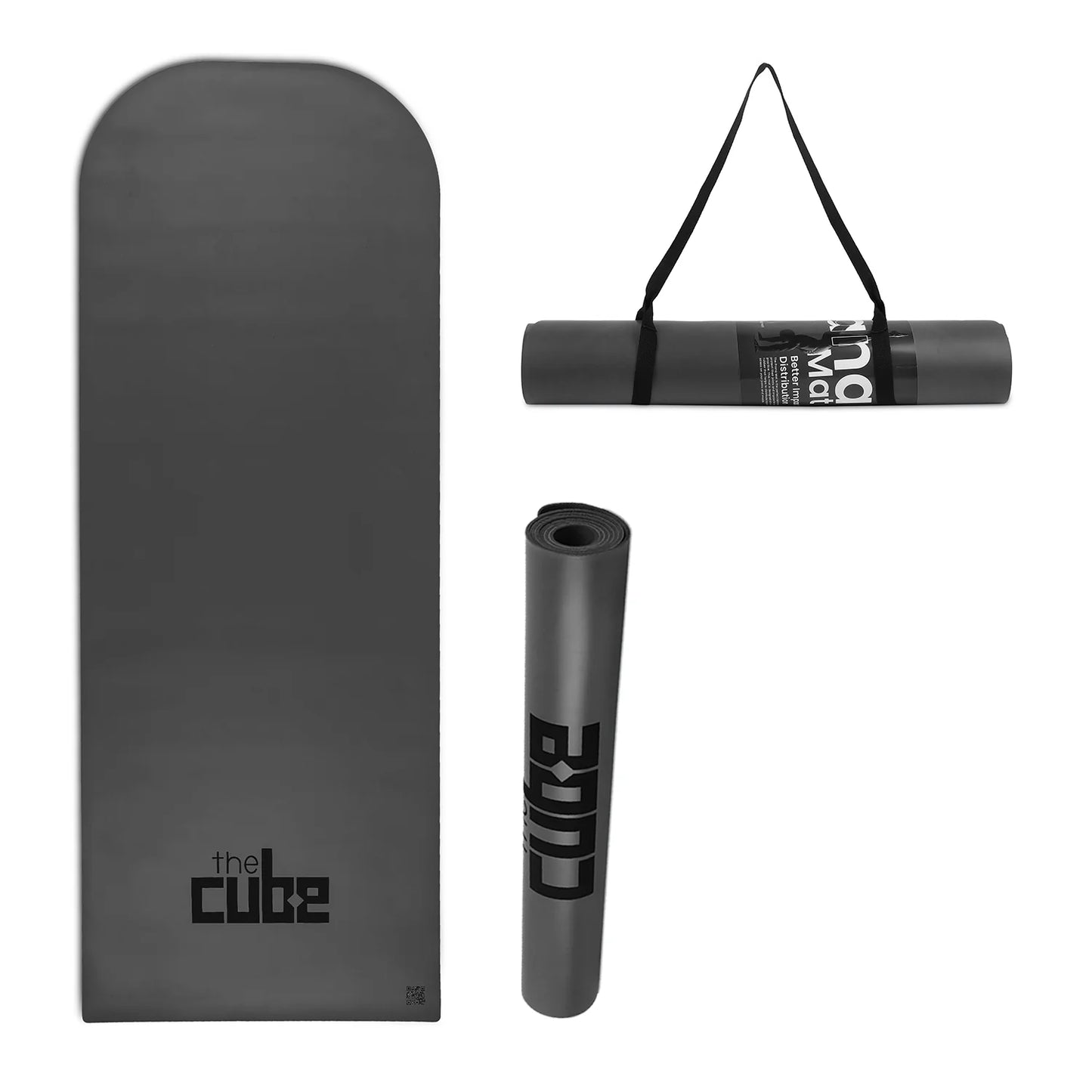 Prana PU Yoga Mat - Charcoal with Bag