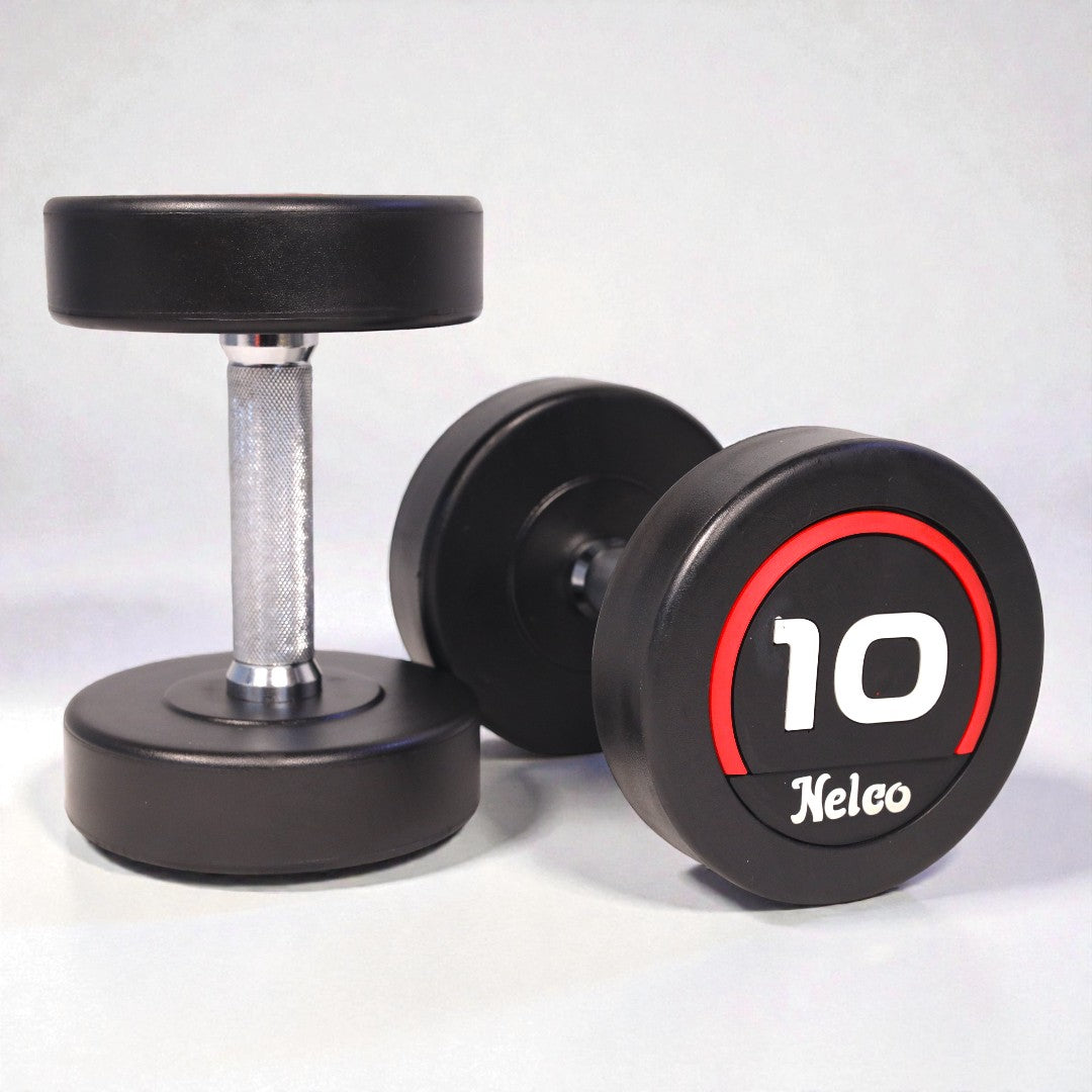 Round Rubberized Dumbbell Series (Pair)