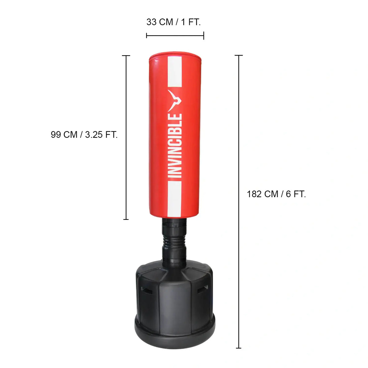 Invincible Standing Boxing Punching Bag