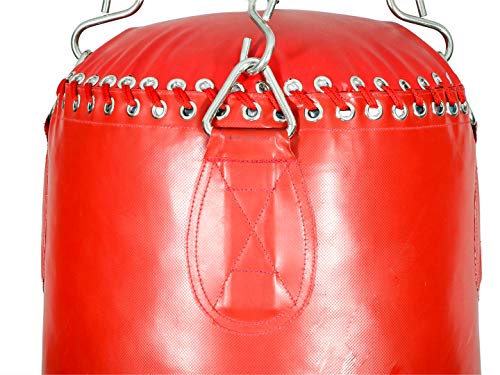 Invincible Classic Vinyl Never Tear Unfilled Boxing Bag with Hanging Chain