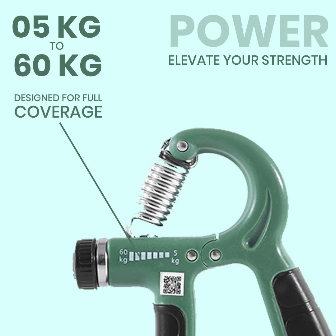 HandGripper - Green - Electronic Counter - 5kg to 60kg