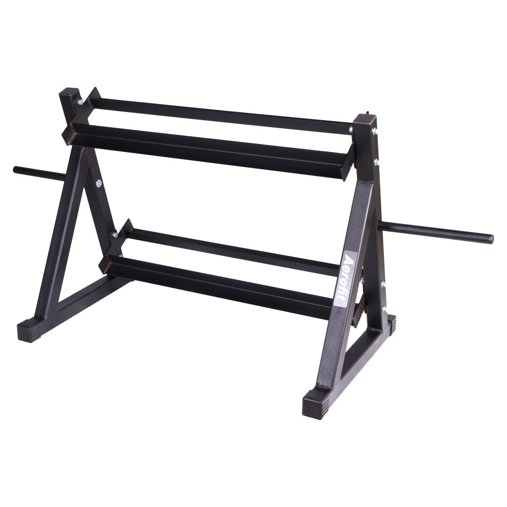 AF 7704 Dumbbell Rack 3Ft 2 Tier With 2 Plate Holder