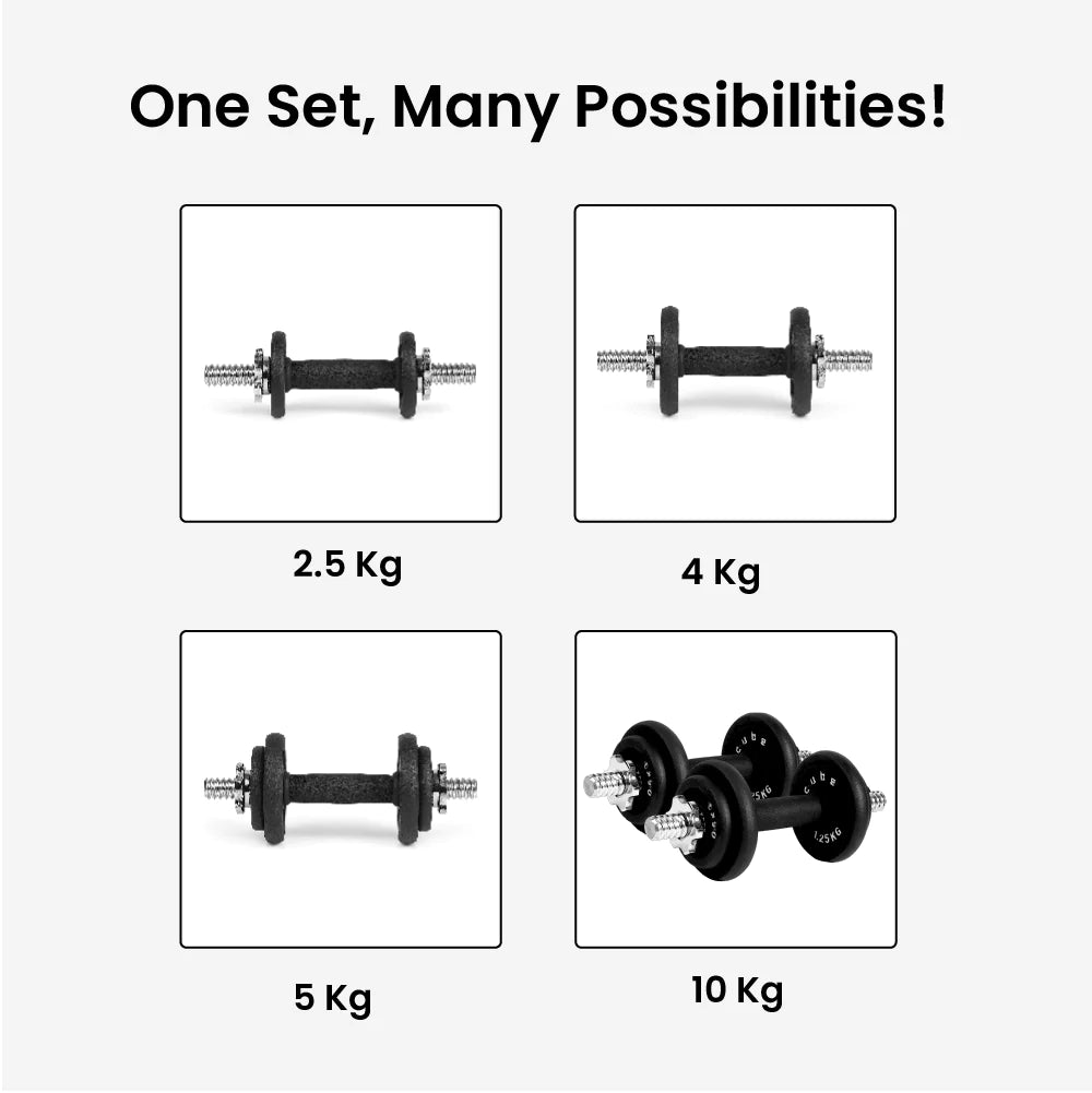 Adjustable Dumbbell Kits (10kg|20kg|50kg) - 10kg