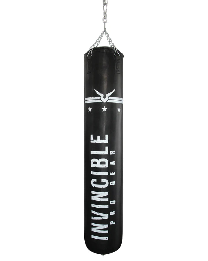 Invincible Pro Gear Boxing Bag - Filled Punching Bag with Heavy Duty Snap Lock Hanging Chain