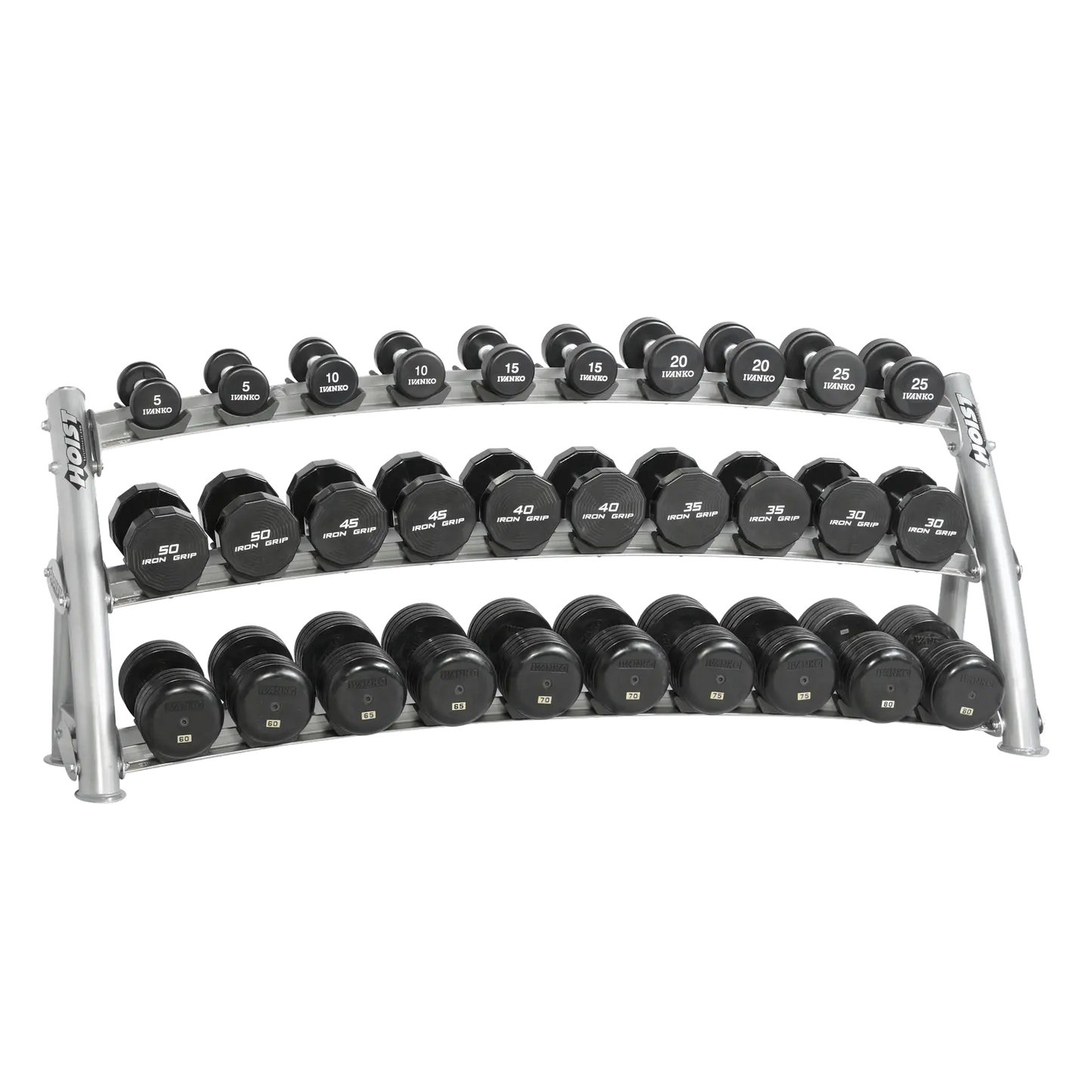 3-Tier Horizontal Dumbbell Rack