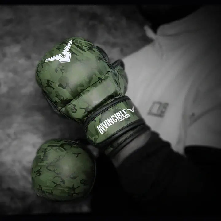 Invincible Commando MMA Sparring Gloves Quality PU Leather for Ultimate Performance in Mixed Martial Arts