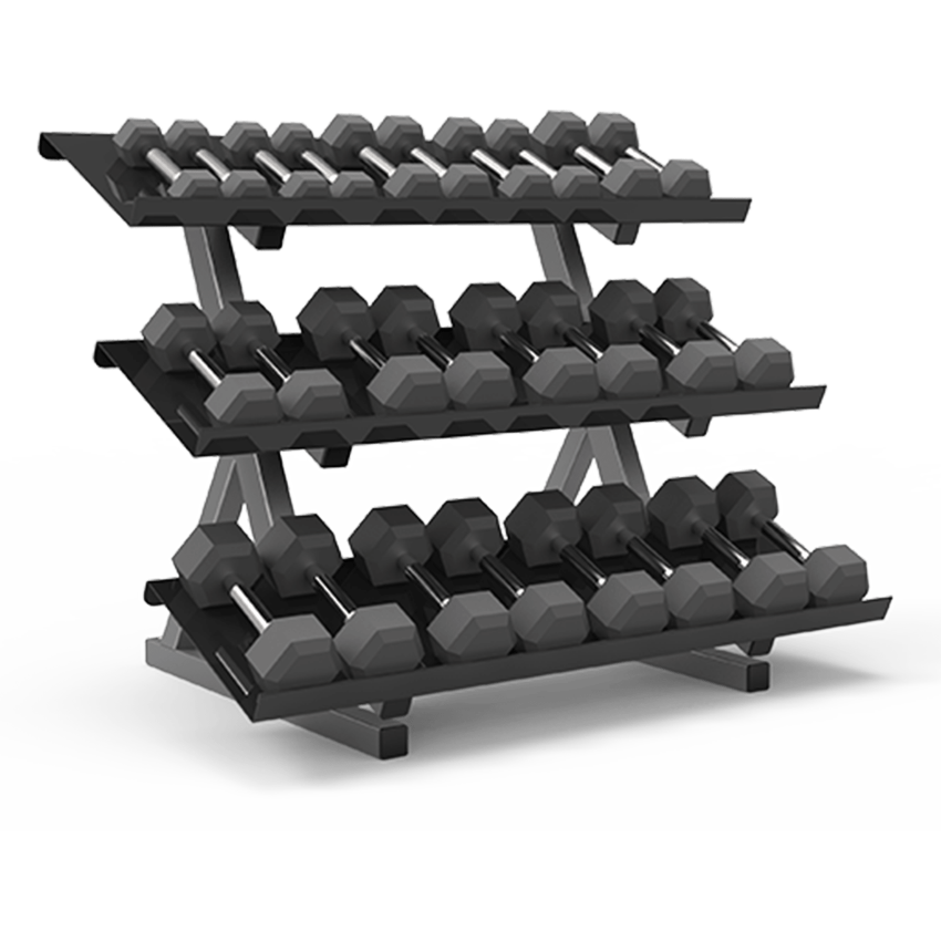 HEX DUMBBELL RACK (SHORT)