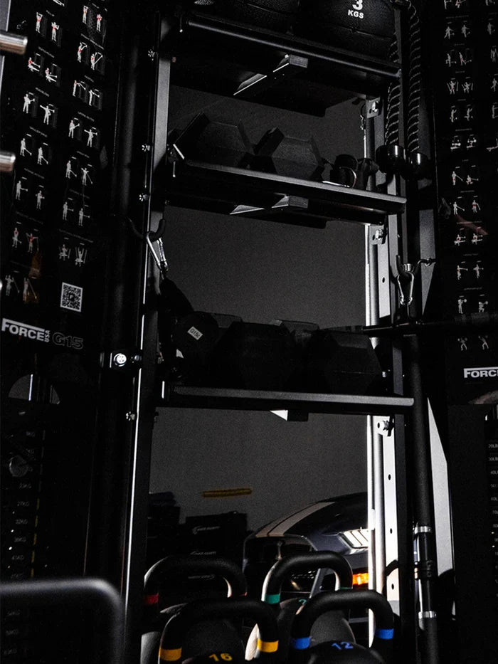 FORCE USA G10 & G15 SHELVES + TV MOUNT