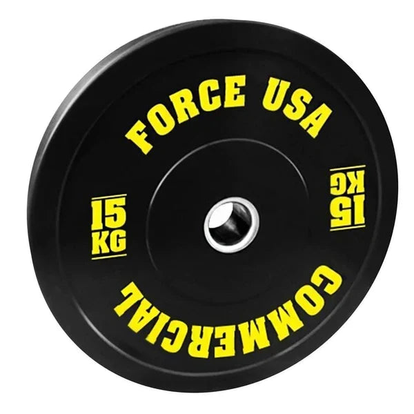 FORCE USA ULTIMATE TRAINING BUMPER PLATE -15KG -BLACK