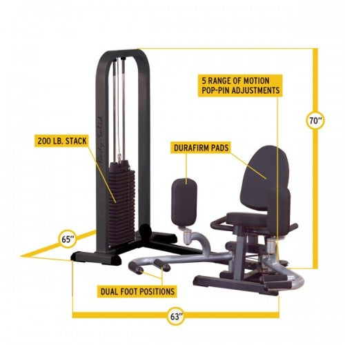 Body-Solid Pro-Select Inner and Outer Thigh Machine (GIOT-STK)