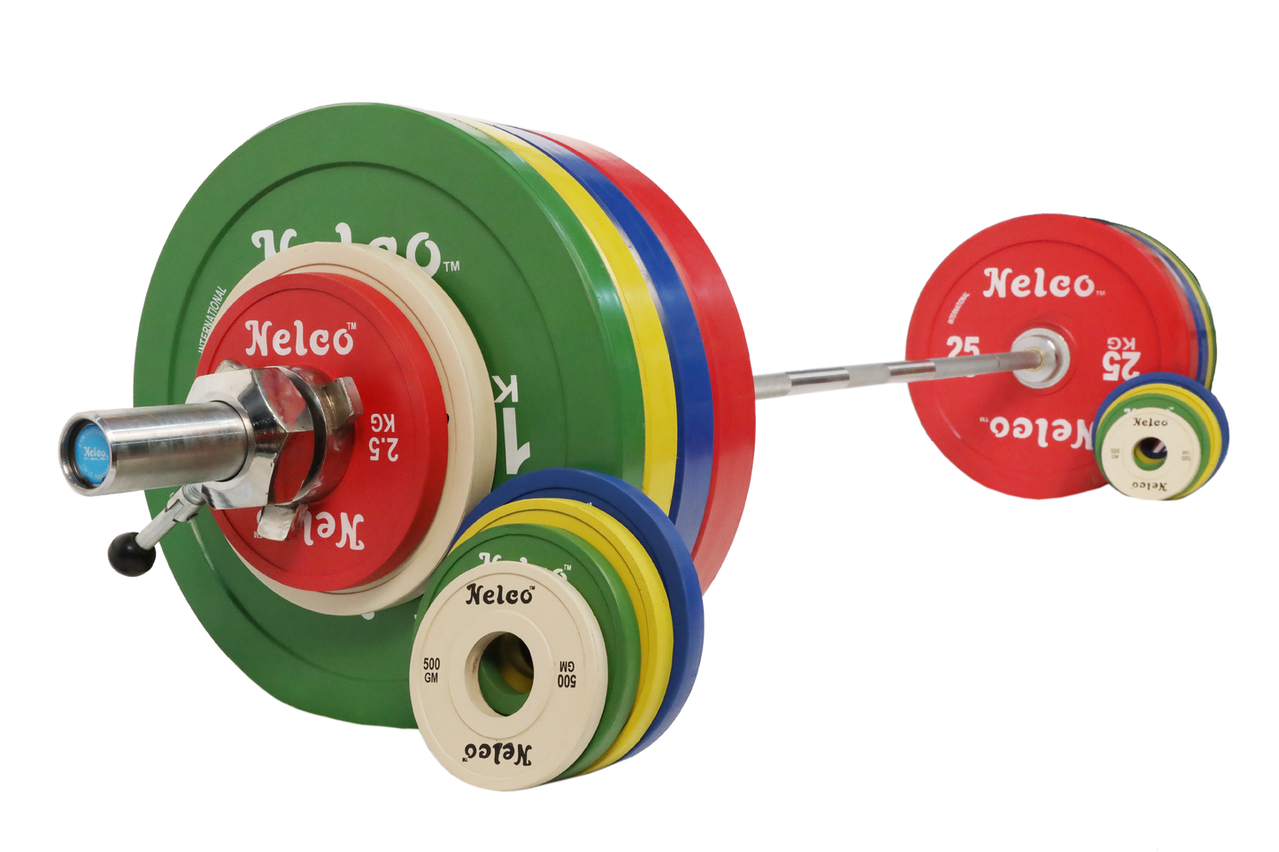 Nelco INTERNATIONAL BARBELL SET WOMEN – 185KG (IWLF APPROVED )