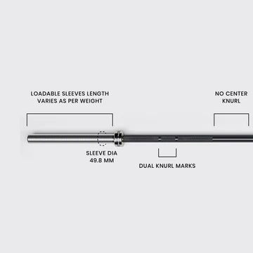 Powerlifting Training Bar - 20kgs