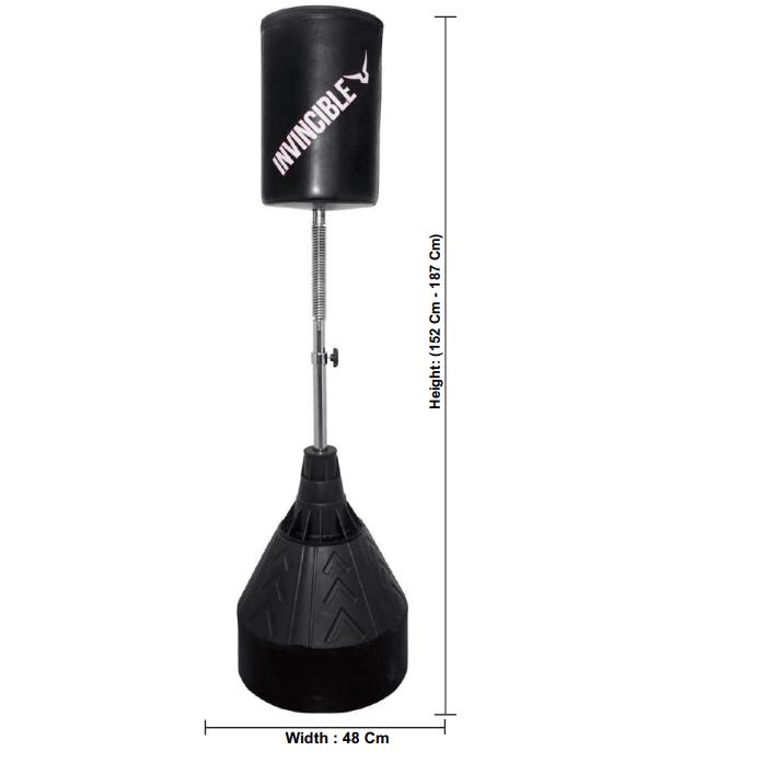 INVINCIBLE TWISTER FREE STANDING PUNCHING BAG