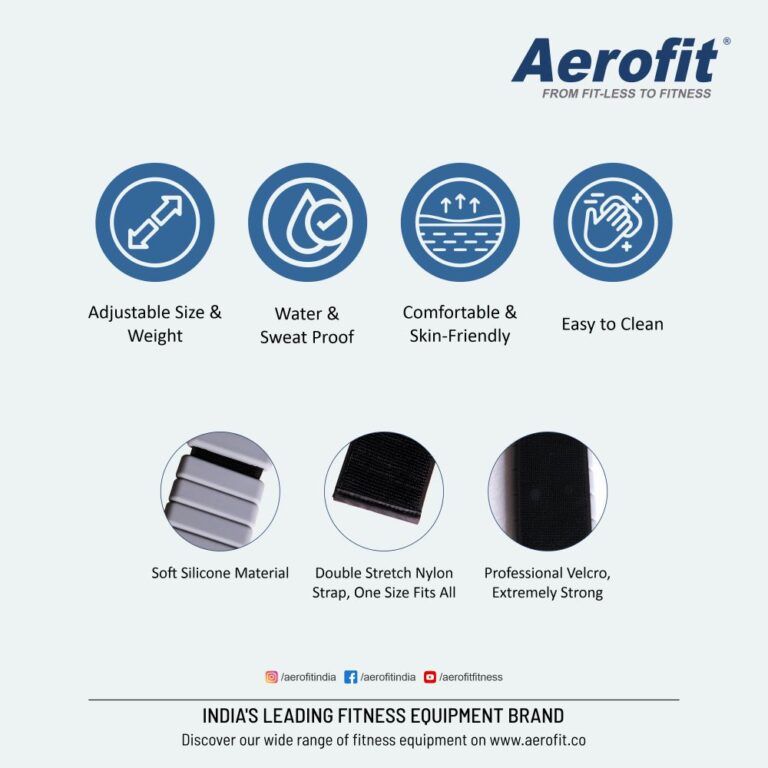 Aerofit Silicon Adjustable Ankle Weights (Pair)