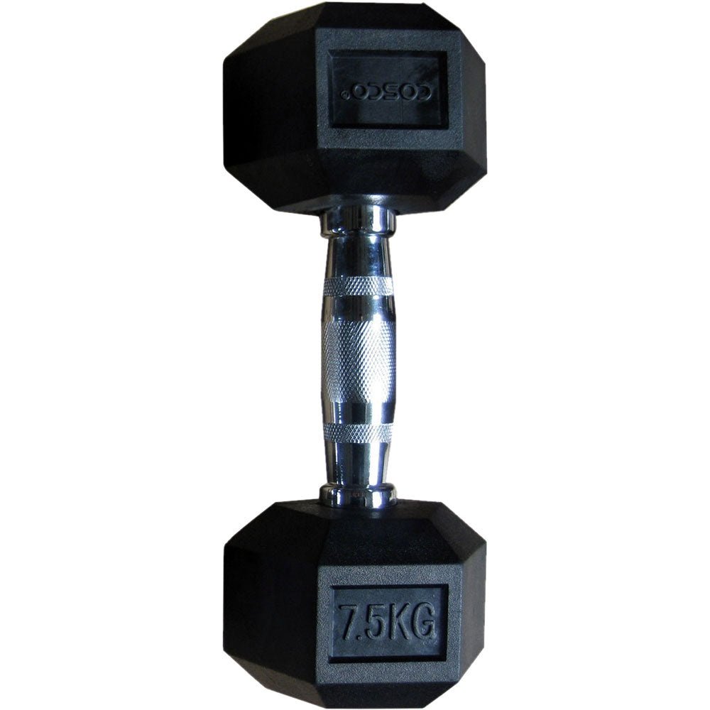 Cosco Hexa Dumbbell Rubber