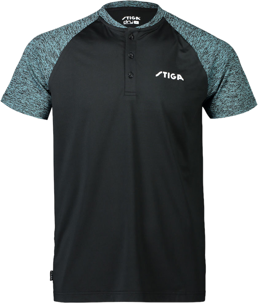 STIGA T Shirt TEAM Black/Green