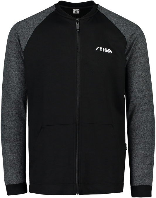 STIGA Tacksuit Jacket MEMBER Black/Grey